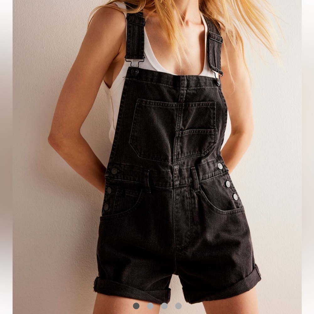 Free People We the Free Ziggy Shortalls - black